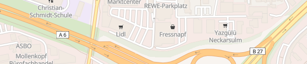 Karte Lidl Hohenloher Straße Neckarsulm