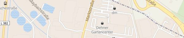 Karte Dehner Garten-Center Pfullingen