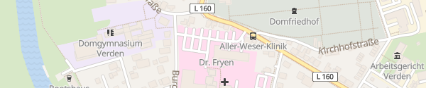 Karte Aller-Weser-Klinik Verden