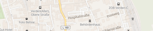 Karte Hauptstelle Kreissparkasse Verden
