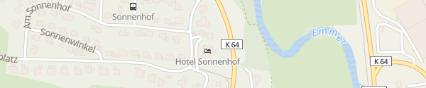 Karte Hotel Sonnenhof Lügde