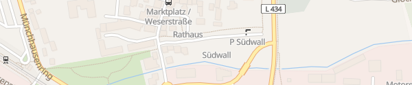 Karte Parkplatz Südwall Hessisch Oldendorf