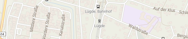 Karte Bahnhof Lügde