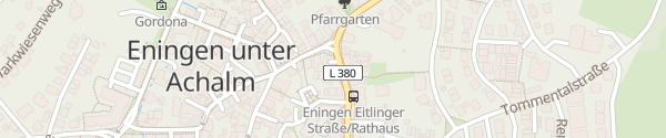 Karte Hauptstraße Eningen unter Achalm