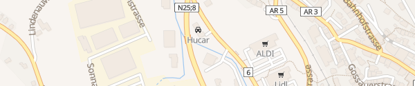 Karte Hucar Herisau