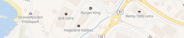 Karte Burger King Valdres