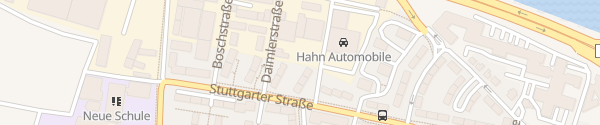 Karte Hahn Automobile Esslingen am Neckar