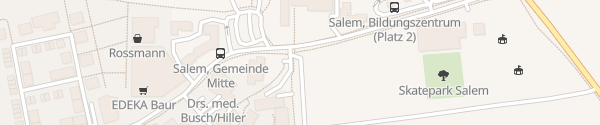 Karte EnBW Parkplatz Schlosssee Salem