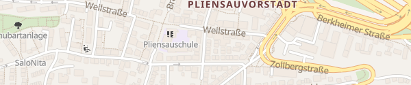 Karte Uhlandstraße Esslingen am Neckar