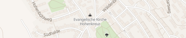 Karte Evangelische Kirche Hohenkreuz Esslingen am Neckar