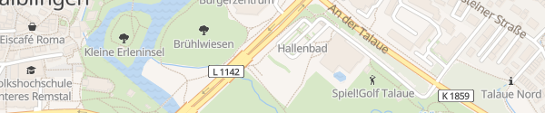 Karte Wohnmobilstellplätze Hallenbad Waiblingen