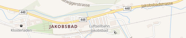 Karte Parkplatz Kronbergbahn Jakobsbad Gonten
