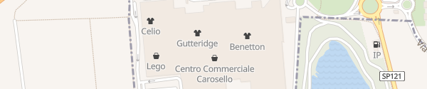 Karte Supercharger Centro Commerciale Carosello Carugate