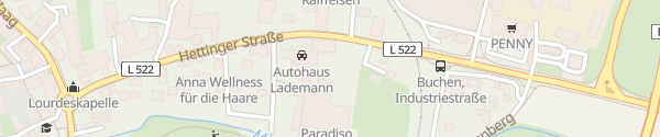 Karte VW Autohaus Lademann Buchen