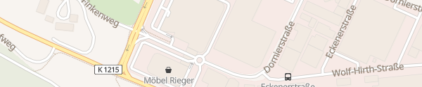 Karte Möbel Rieger Tiefgarage Esslingen