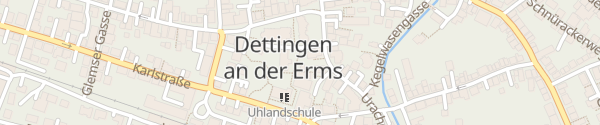 Karte Rathaus Dettingen an der Erms