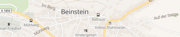 Karte Rathaus Beinstein Waiblingen
