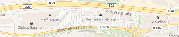 Karte McDonald's Weinstadt