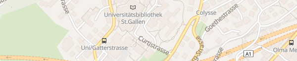 Karte Helvetia Versicherungen St. Gallen