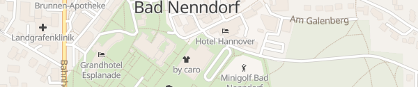Karte Kurpark / Restaurant Bonna Bad Nenndorf