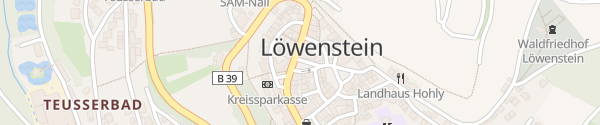 Karte Rathausplatz Löwenstein
