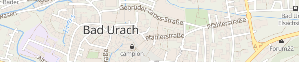 Karte Hotel Bischoffs Bad Urach
