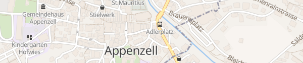 Karte Destination Charger Hotel Café Adler Appenzell
