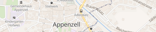 Karte Hotel Café Adler Appenzell