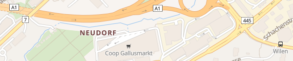 Karte Coop Supermarkt Gallusmarkt St. Gallen