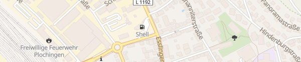 Karte Shell Tankstelle Plochingen