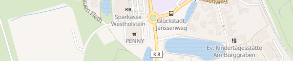 Karte Penny Glückstadt