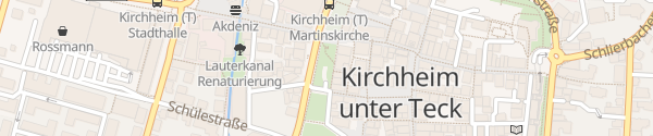 Karte Tiefgarage Krautmarkt Kirchheim unter Teck