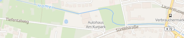 Karte VW Autohaus am Kurpark Bad Münder am Deister