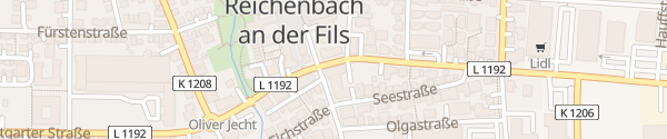 Karte Ulmer Straße Reichenbach an der Fils