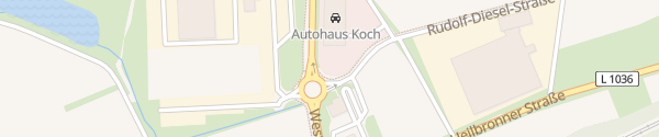 Karte VW Autohaus Koch Öhringen