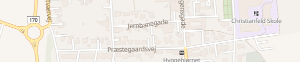 Karte Jernbanegade Christiansfeld