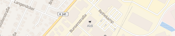 Karte ALDI Nord Bunsenstraße Barsinghausen