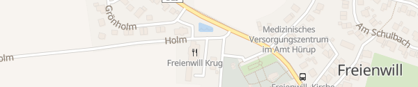 Karte Holm 1, Freienwill Freienwill