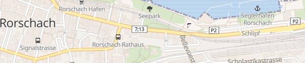 Karte Parkgarage Hafen Rorschach