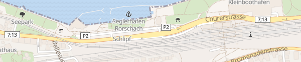 Karte Parkplatz Kurplatz Rorschach
