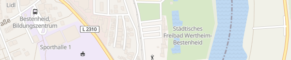 Karte Freibad Bestenheid Wertheim