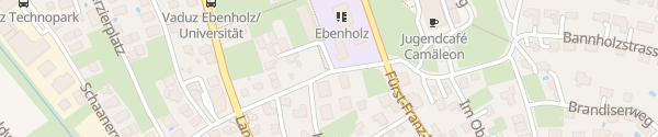 Karte Primarschule Ebenholz Vaduz