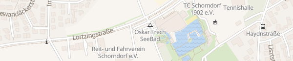 Karte Wohnmobilstellplatz Oskar Frech SeeBad Schorndorf
