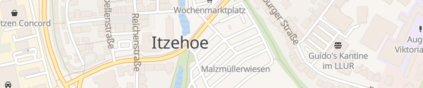 Karte Parkplatz Malzmüllerwiesen Itzehoe