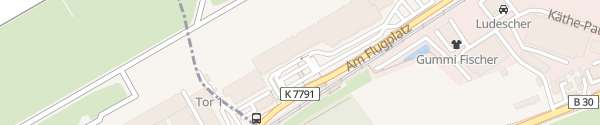 Karte Flughafen Friedrichshafen