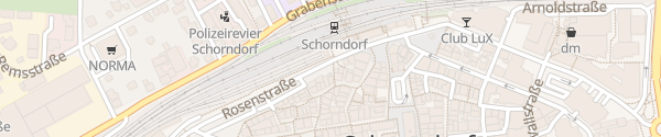 Karte Bahnhof Schorndorf