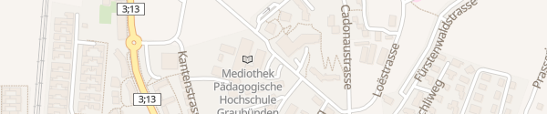 Karte Pädagogische Hochschule Chur
