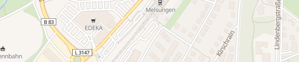 Karte Bahnhof Melsungen