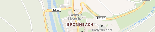 Karte Kloster Bronnbach Wertheim