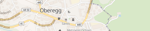 Karte Dorfstrasse Oberegg